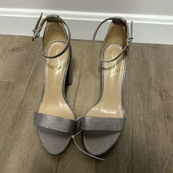 NEW! Sam Edelman Silver Jute Yaro Block Heel Sandal - Size 8 - Picture 6 of 15